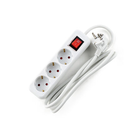 Разклонител Muhler с ключ, 3G, 1.5mm2, 3.0m дължина